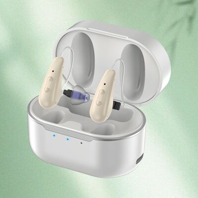 5 স্তর ওটিসি হিয়ারিং এইডস বিটিই প্রকার যা শ্রবণ কর্মক্ষমতা উন্নত করতে এবং পটভূমি গোলমাল হ্রাস করতে 16 টি চ্যানেল অন্তর্ভুক্ত করে