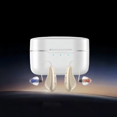 মাঝারি থেকে গুরুতর শ্রবণ ক্ষতি ওটিসি শ্রবণ সহায়ক যা 7 টি ভলিউম স্তর এবং বেজ বা কাস্টম রঙের দীর্ঘমেয়াদী জন্য উপযুক্ত