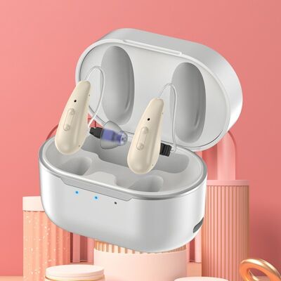 বিটিই সিআইসি রিচার্জেবল হিয়ারিং এইড টাচ ইন্ডাকশন টাইপ কমপ্যাক্ট হিয়ারিং ডিভাইস ওয়্যারলেস এবং দীর্ঘ ব্যাটারি লাইফের জন্য ডিজাইন করা হয়েছে